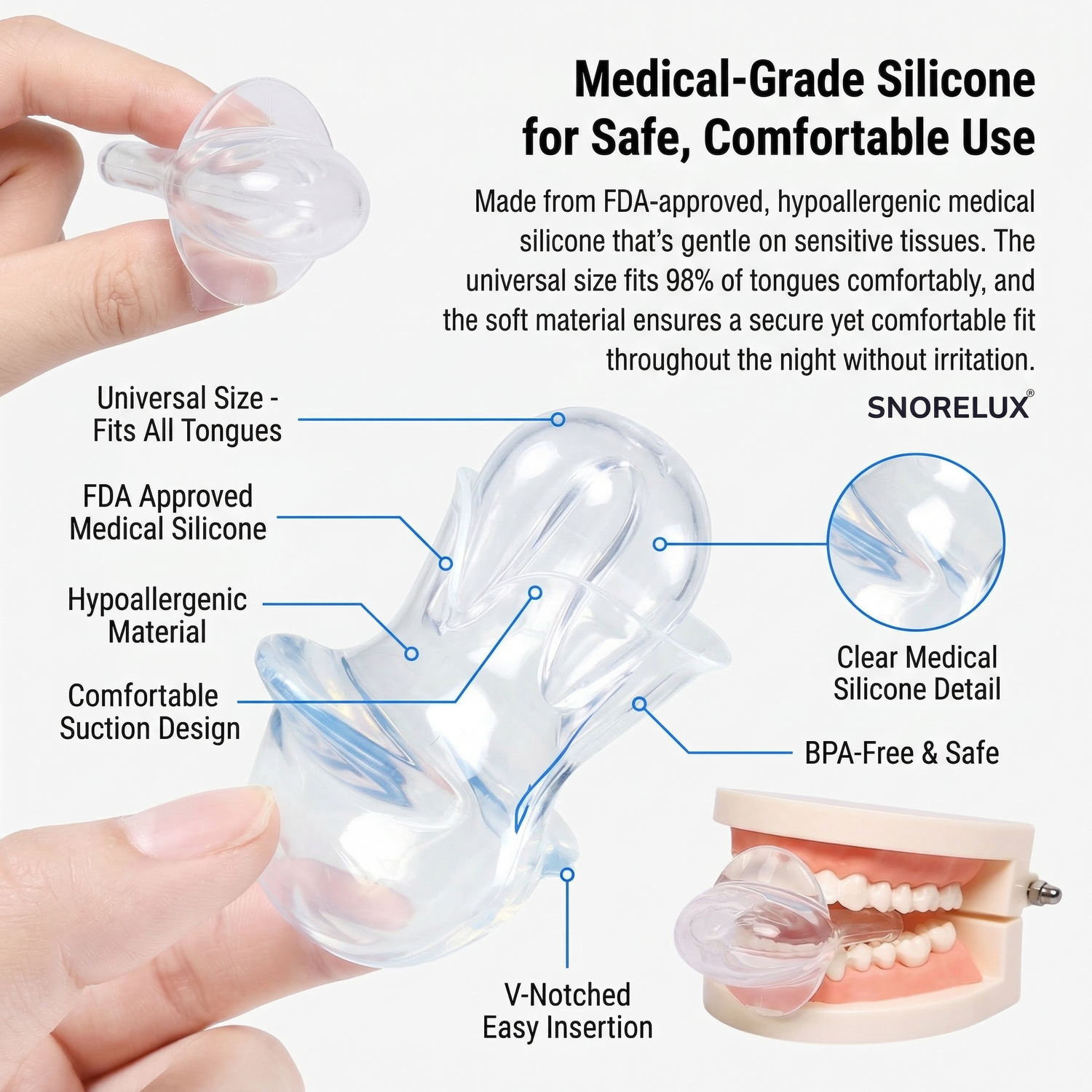 Anti-snurk tongapparaat